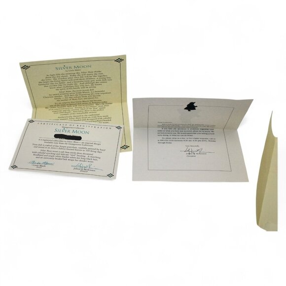 Silver Moon Native American Collectible Porcelain Doll By Linda Mason W/ Beaded - Picture 4 of 12